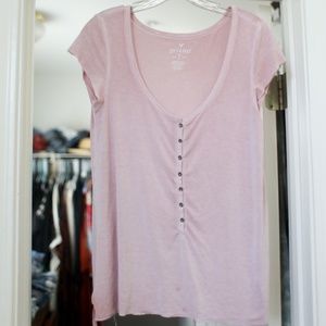 American Eagle soft and sexy button up tee